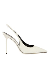 White Lidia Slingback Pumps - PARIS TEXAS WOMEN | PLP | Antonia