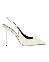 White Lidia Slingback Pumps | PDP | Antonia