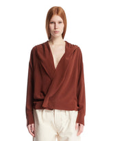 Brown Hooded Blouse - new arrivals women's clothing | PLP | Antonia