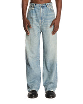 Blue Pleated Jeans - Men's jeans | PLP | Antonia