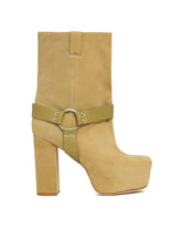 Khaki Harness Sid Ankle Boots | PDP | Antonia