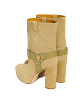 Khaki Harness Sid Ankle Boots | PDP | Antonia