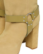 Khaki Harness Sid Ankle Boots | PDP | Antonia