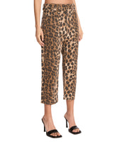 Leopard Tailored Drop Jeans | PDP | Antonia