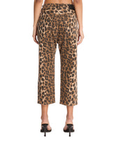 Leopard Tailored Drop Jeans | PDP | Antonia