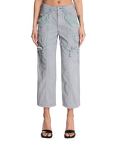 Blue Cropped Cargo Pants - Women's clothing | PLP | Antonia