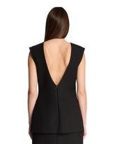 Black Top with Back Neckline | PDP | Antonia