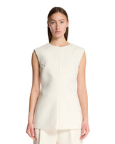 White Top with Back Neckline - Women's tops | PLP | Antonia