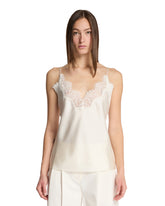 White Lace Tank Top - ROHE WOMEN | PLP | Antonia