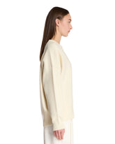 White V-Neck Sweater | PDP | Antonia