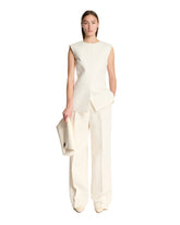 White Tailored Trousers | PDP | Antonia