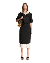 Black Contrast Skirt - ROHE | PLP | Antonia