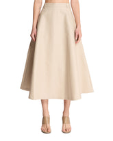 Beige A-Line Skirt - ROHE | PLP | Antonia