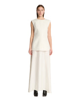 White Dress with Back Neckline - ROHE | PLP | Antonia