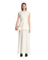 White Dress with Back Neckline - ROHE | PLP | Antonia