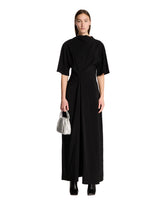 Black Draped Dress - ROHE | PLP | Antonia