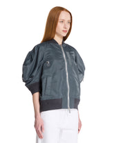 Gray Balloon Sleeve Bomber | PDP | Antonia