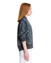 Gray Balloon Sleeve Bomber | PDP | Antonia