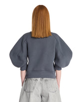 Dark Gray Balloon Sleeve Sweatshirt | PDP | Antonia