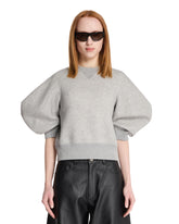 Dark Gray Balloon Sleeve Sweatshirt | PDP | Antonia