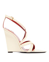 White Wedge Sandals - SAINT LAURENT | PLP | Antonia