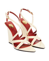 White Wedge Sandals - SAINT LAURENT | PLP | Antonia