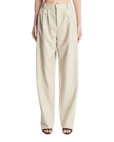 Beige Wool Tailored Pants | PDP | Antonia