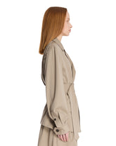 Beige Cotton and Wool Jacket | PDP | Antonia