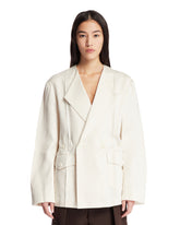 White Double-Breasted Buttoned Jacket - SETCHU | PLP | Antonia