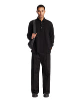 Black Long-Sleeve Cotton Polo - Men's clothing | PLP | Antonia