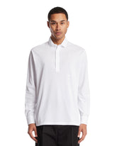 White Long-Sleeve Cotton Polo - New arrivals men's clothing | PLP | Antonia