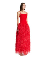 Red Silk Long Dress | PDP | Antonia