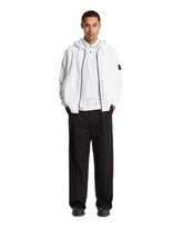 White Zip-Up Hoodie - STONE ISLAND | PLP | Antonia