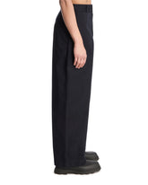 Blue Cotton Relaxed Trousers | PDP | Antonia