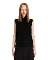 Black Ceres Knit Vest - Women's knitwear | PLP | Antonia