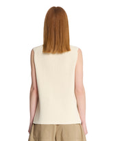 White Ceres Knit Vest | PDP | Antonia