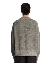 Gray Cotton Crewneck Sweater | PDP | Antonia