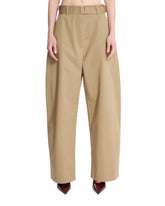 Beige Doring Pants - STUDIO NICHOLSON WOMEN | PLP | Antonia