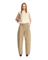 Beige Doring Pants - STUDIO NICHOLSON WOMEN | PLP | Antonia