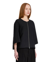 Black Tuttle Zip Blouse | PDP | Antonia