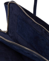 Blue Suede La Passeggiata Bag | PDP | Antonia