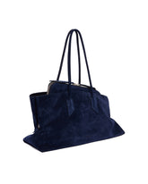 Blue Suede La Passeggiata Bag | PDP | Antonia