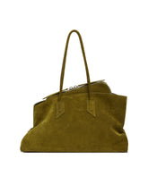 Green Suede La Passeggiata Bag | PDP | Antonia