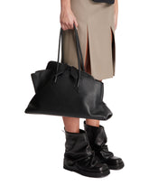 Black Leather La Passeggiata Bag | THE ATTICO | Antonia