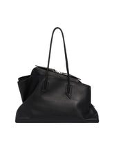 Black Leather La Passeggiata Bag | THE ATTICO | Antonia