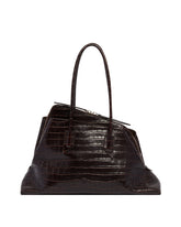 Brown Croco Passeggiata Bag - THE ATTICO | PLP | Antonia