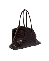 Brown Croco La Passeggiata Bag | PDP | Antonia