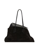 Black Suede Passeggiata Bag | PDP | Antonia