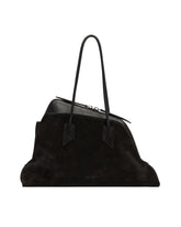 Black Suede Passeggiata Bag | PDP | Antonia