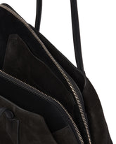 Black Suede Passeggiata Bag | PDP | Antonia